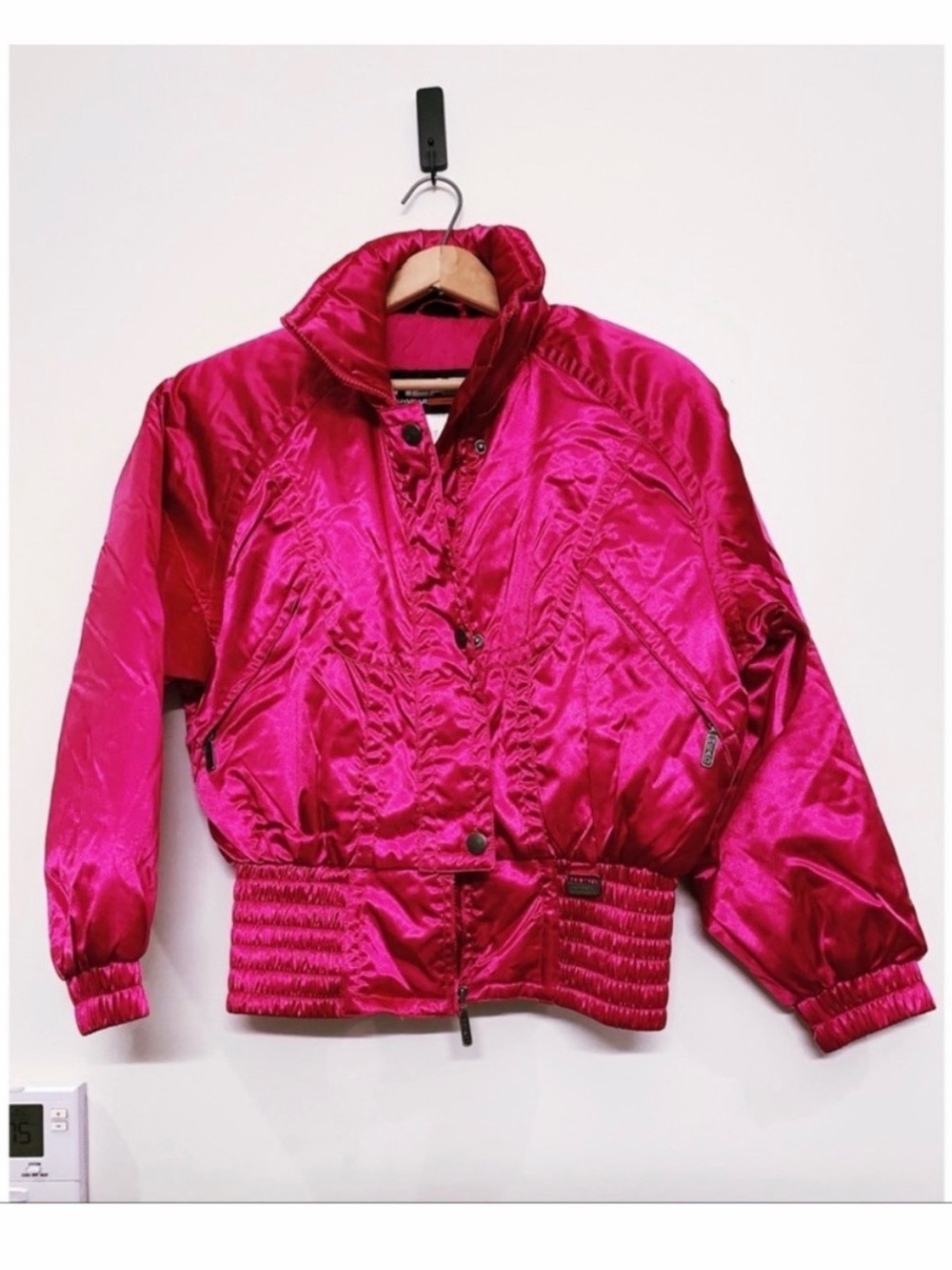 Vintage Metallic Pink 80s Ski Jacket